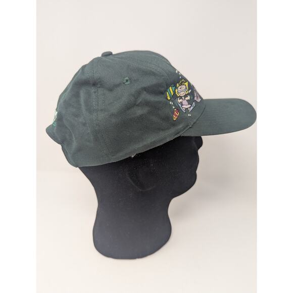 VTG Peanuts Swimming Snorkeling Game Snapback Hat Black Head Start Sportswear - Picture 6 of 9